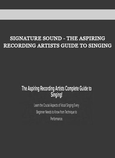 Signature Sound - The Aspiring Recording Artists Guide to Singing of https://crabaca.store/