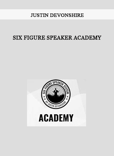 Six Figure Speaker Academy from Justin Devonshire of https://crabaca.store/