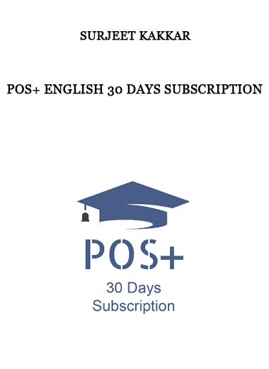 Surjeet Kakkar - POS+ English 30 Days Subscription of https://crabaca.store/