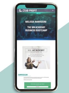 The MA Academy Business Bootcamp from Melissa Ambrosini of https://crabaca.store/