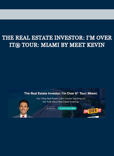 The Real Estate Investor: I'm Over It® Tour: Miami by Meet Kevin of https://crabaca.store/