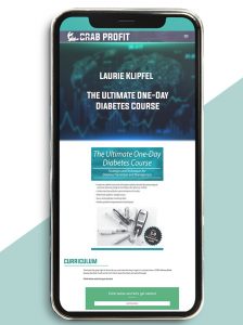 The Ultimate One-Day Diabetes Course from Laurie Klipfel of https://crabaca.store/