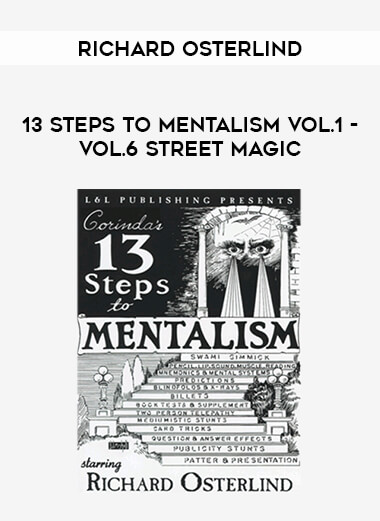 Richard Osterlind-13 Steps To Mentalism vol.1-vol.6 street magic of https://crabaca.store/