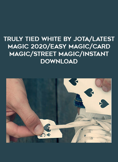 Truly Tied WHITE by JOTA/latest magic 2020/easy magic/card magic/street magic/ instant download of https://crabaca.store/