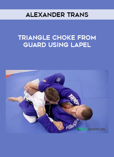Triangle Choke From Guard using Lapel: Alexander Trans of https://crabaca.store/