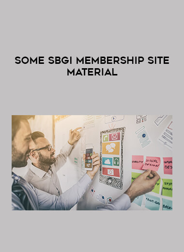 Some SBGI Membership Site material of https://crabaca.store/
