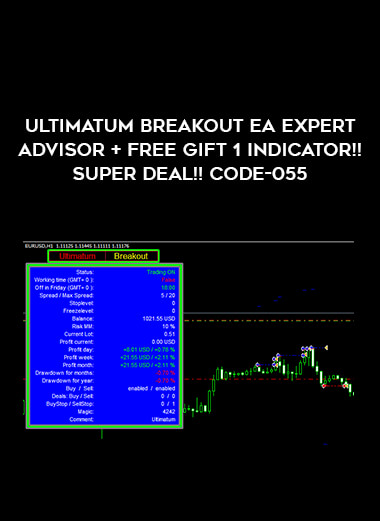 Ultimatum Breakout EA EXPERT ADVISOR + FREE GIFT 1 INDICATOR!!Super Deal!! Code-055 of https://crabaca.store/