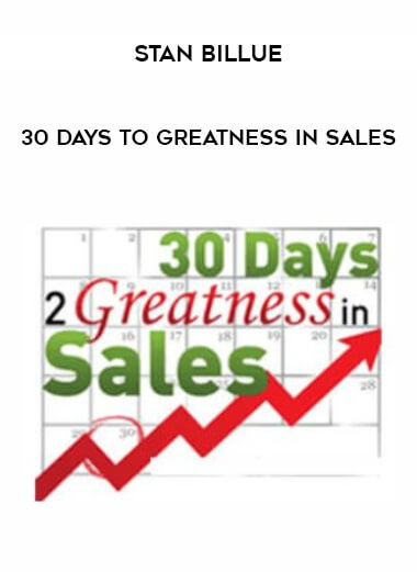Stan Billue - 30 Days to Greatness in Sales of https://crabaca.store/