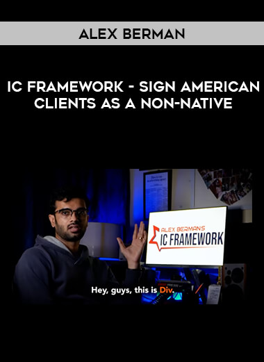 Alex Berman - IC Framework - Sign American Clients as a Non-Native of https://crabaca.store/